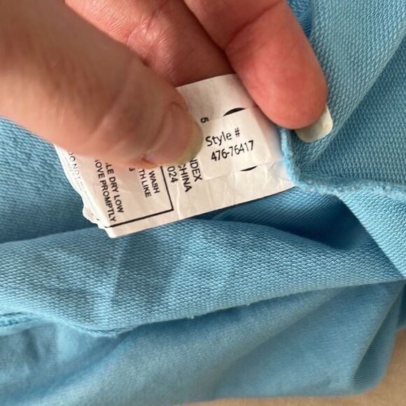 Mododoc Blue Tunic‎ Cowl Neck with Pockets Size XS - Picture 8 of 8